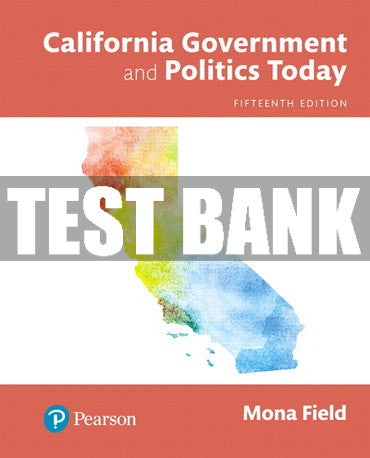 Test Bank American Government: Roots and Reform, 2020 Presidential Election Edition + California Government and Politics Today 15th Edition