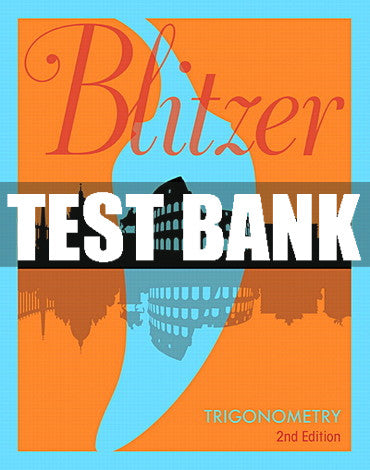 Test Bank Trigonometry 2nd Edition