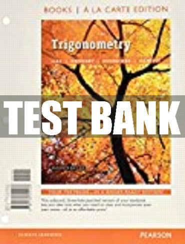 Test Bank Trigonometry 11th Edition