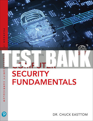 Test Bank Computer Security Fundamentals 5th Edition