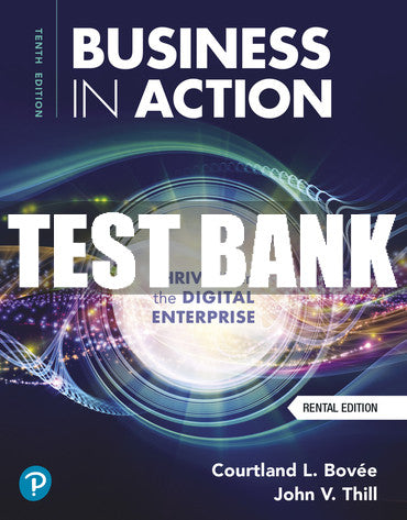 Test Bank Business in Action 10th Edition