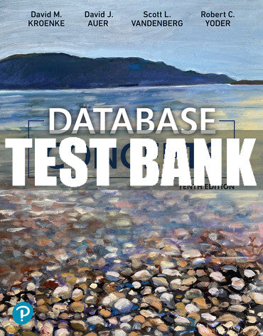Test Bank Database Concepts 10th Edition