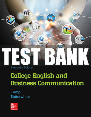 Test Bank College English and Business Communication, 11th Edition