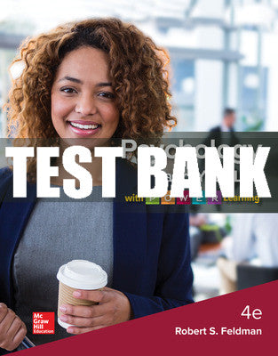 Test Bank Psychology and Your Life with P.O.W.E.R Learning, 4th Edition
