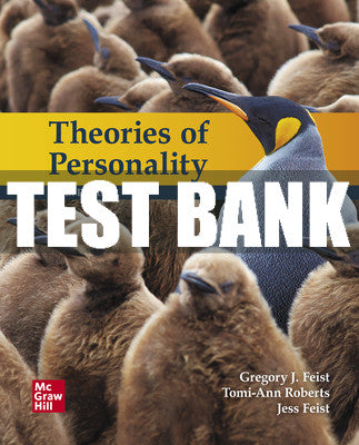 Test Bank Theories of Personality, 10th Edition