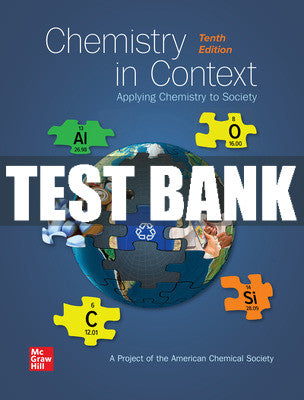 Test Bank Chemistry in Context, 10th Edition