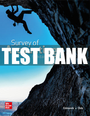 Test Bank Survey of Accounting, 6th Edition