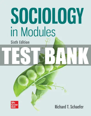 Test Bank Sociology in Modules