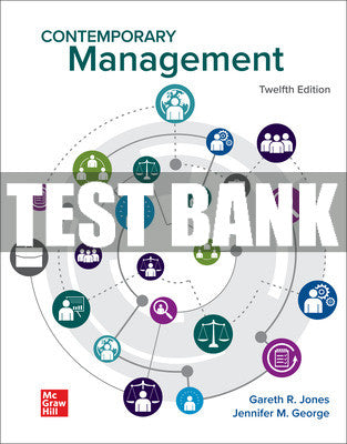 Test Bank Contemporary Management, 12th Edition
