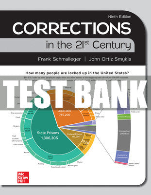 Test Bank CORRECTIONS IN THE 21ST CENTURY, 9th Edition