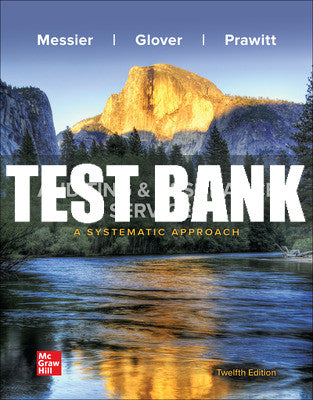 Test Bank Auditing & Assurance Services: A Systematic Approach, 12th Edition