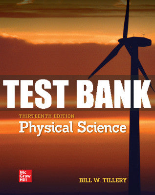 Test Bank Physical Science, 13th Edition