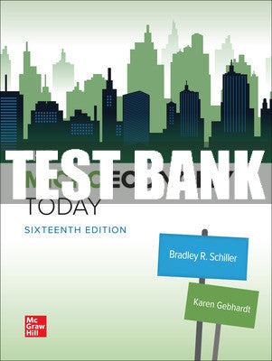 Test Bank The Microeconomy Today, 16th Edition