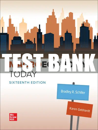 Test Bank The Macroeconomy Today 16, 16th Edition