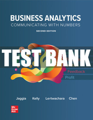 Test Bank Business Analytics, 2nd Edition