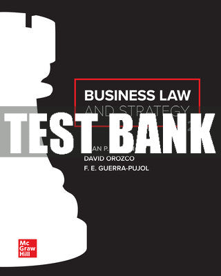 Test Bank Business Law and Strategy, 2nd Edition