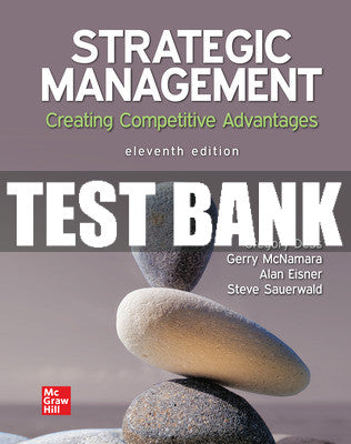 Test Bank Strategic Management: Creating Competitive Advantages, 11th Edition
