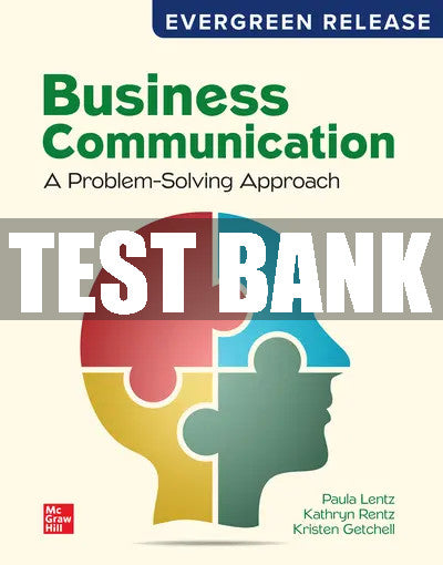 Test Bank Business Communication: A Problem-Solving Approach